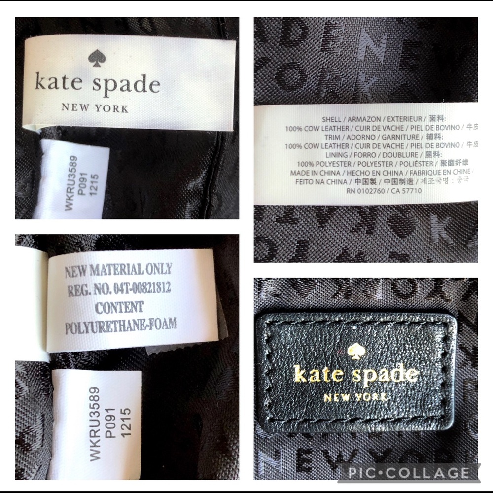 kate spade Whitaker Place Naomi  Black Quilted Crossbody - Picture 13 of 16